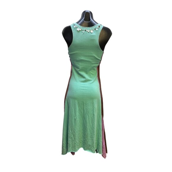 NWT A Common Thread Seafoam Green Sleeveless Dress w/Sequin & Shell Embellishmen - Picture 2 of 8